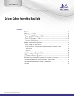 Software Defined Networking, Done Right