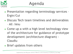 Agenda - bioCADDIE