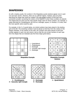SHAPEDOKU