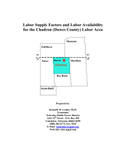 Labor Supply Factors and Labor Availability for the Chadron (Dawes