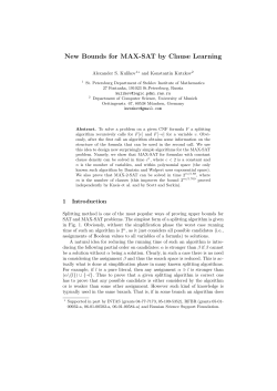 New Bounds for MAX-SAT by Clause Learning