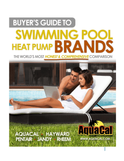 Buyer`s Guide to Swimming Pool Heat Pump Brands