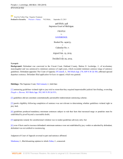 People v Lockridge - State Appellate Defender Office