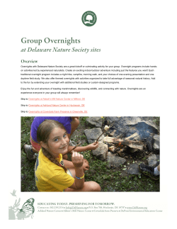 Plan and register for your Overnights