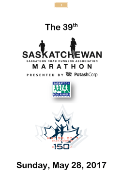 to the Marathon Race Booklet