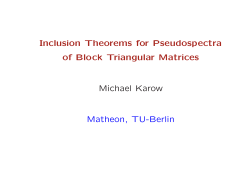 Inclusion Theorems for Pseudospectra of Block Triangular Matrices