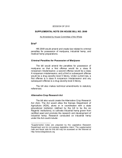 As Amended by House Committee of the Whole