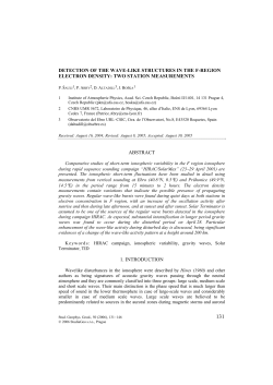 detection of the wave-like structures in the f