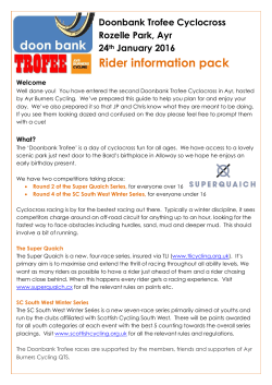 Rider information pack