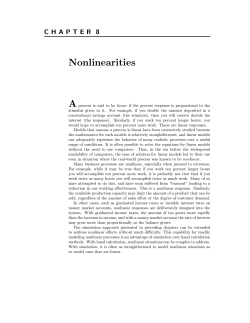 Nonlinearities - public.asu.edu