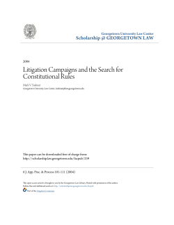 Litigation Campaigns and the Search for Constitutional Rules