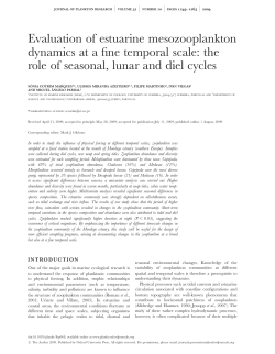the role of seasonal, lunar and diel cycles