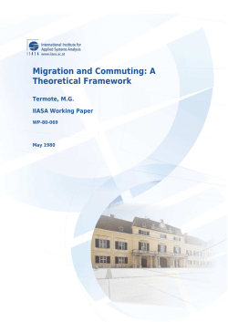 Migration and Commuting: A Theoretical Framework