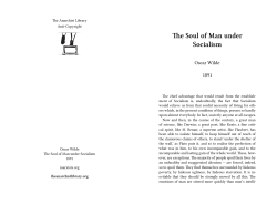 Soul of Man under Socialism