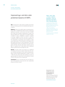 Improved eye- and skin-color prediction based on 8 SNPs