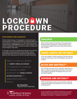 2016 SRP Lockdown