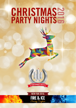 NEW FOR 2016 - Pontefract Races
