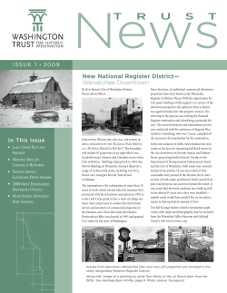 2009-1 Issue 1 - Washington Trust for Historic Preservation