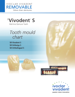 Vivodent® S - More than a denture