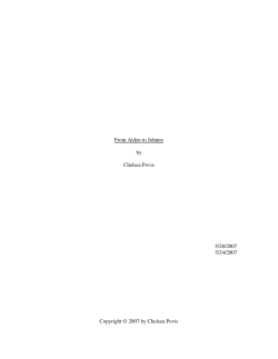 From Aiden to Johnny by Chelsea Povis 5/28/2007 5