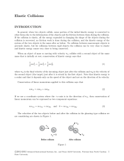 Elastic Collisions
