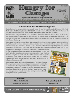 March 2016 - Hoosier Hills Food Bank