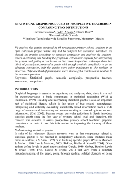 Statistical graphs produced by prospective teachers in comparing