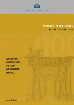Equilibrium unemployment, job flows and inflation dynamics