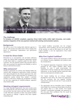 Case Study : National Debt Management Organisation