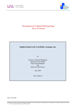 Documento de Trabajo/Working Paper Serie Economía