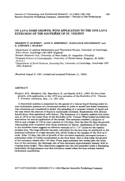 Journal of Volcanology and Geothermal Research, 14 (1982) 199