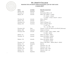 Seminar Reading List for Prospective Students