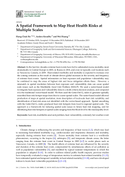 A Spatial Framework to Map Heat Health Risks at Multiple Scales
