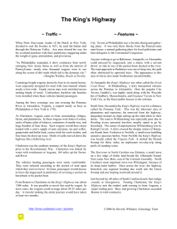 The King`s Highway - RootsWeb: Freepages