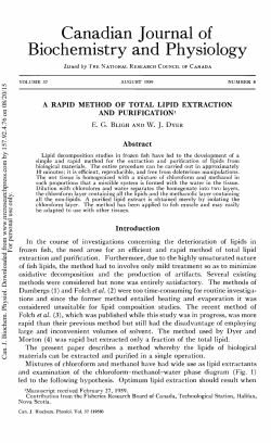 a rapid method of total lipid extraction and purification