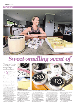 Sweet-smelling scent of