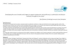 Developing the use of models and images to support