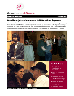 AFN Newsletter - Alliance Française de Nashville