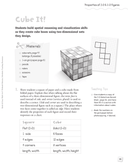 Cube It! - Scholastic