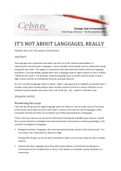 It`s not about languages, really - Celsius