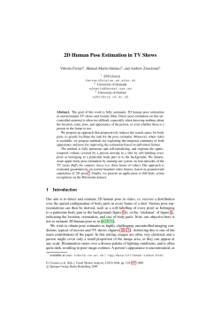 2D Human Pose Estimation in TV Shows