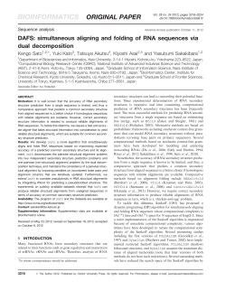 DAFS: simultaneous aligning and folding of RNA sequences via