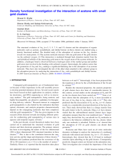 Density functional investigation of the interaction of acetone with