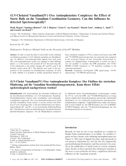 O, N-Chelated Vanadium(IV) Oxo Aminophenolate Complexes: the