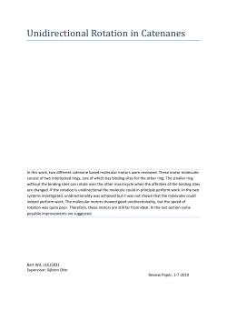 Unidirectional Rotation in Catenanes