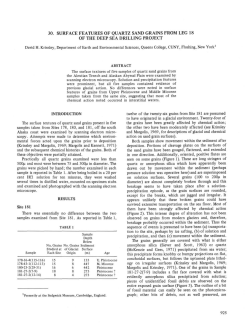 30. Surface Features of Quartz Sand Grains from Leg 18 of the Deep