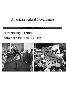 Intro Themes and Political Culture