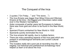 The Conquest of the Inca
