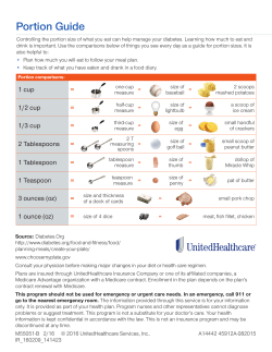 Portion Estimator - AARP Medicare Plans