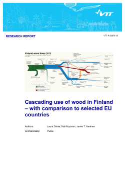 Cascading use of wood in Finland &ndash; with comparison to